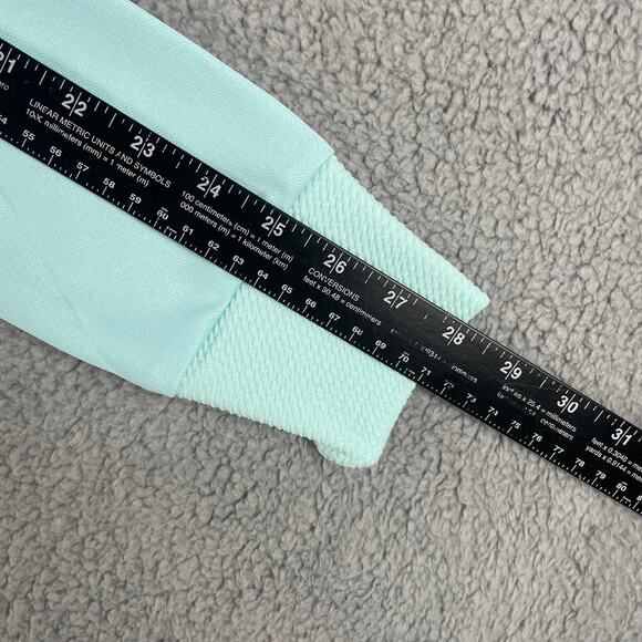 Adidas Pebble Beach Women's Medium Flash Aqua Textured Zip Layer Jacket IA3511 - Picture 8 of 13